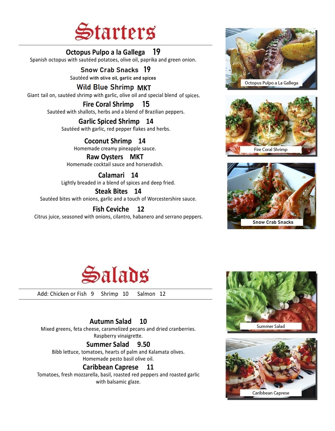 STARTER SALADS